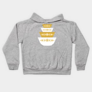 Pyrex Golden Butterfly Bowls Kids Hoodie